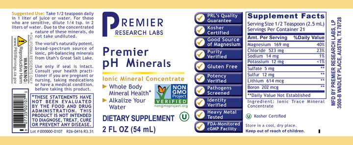 pH Minerals, Premier (2 oz)