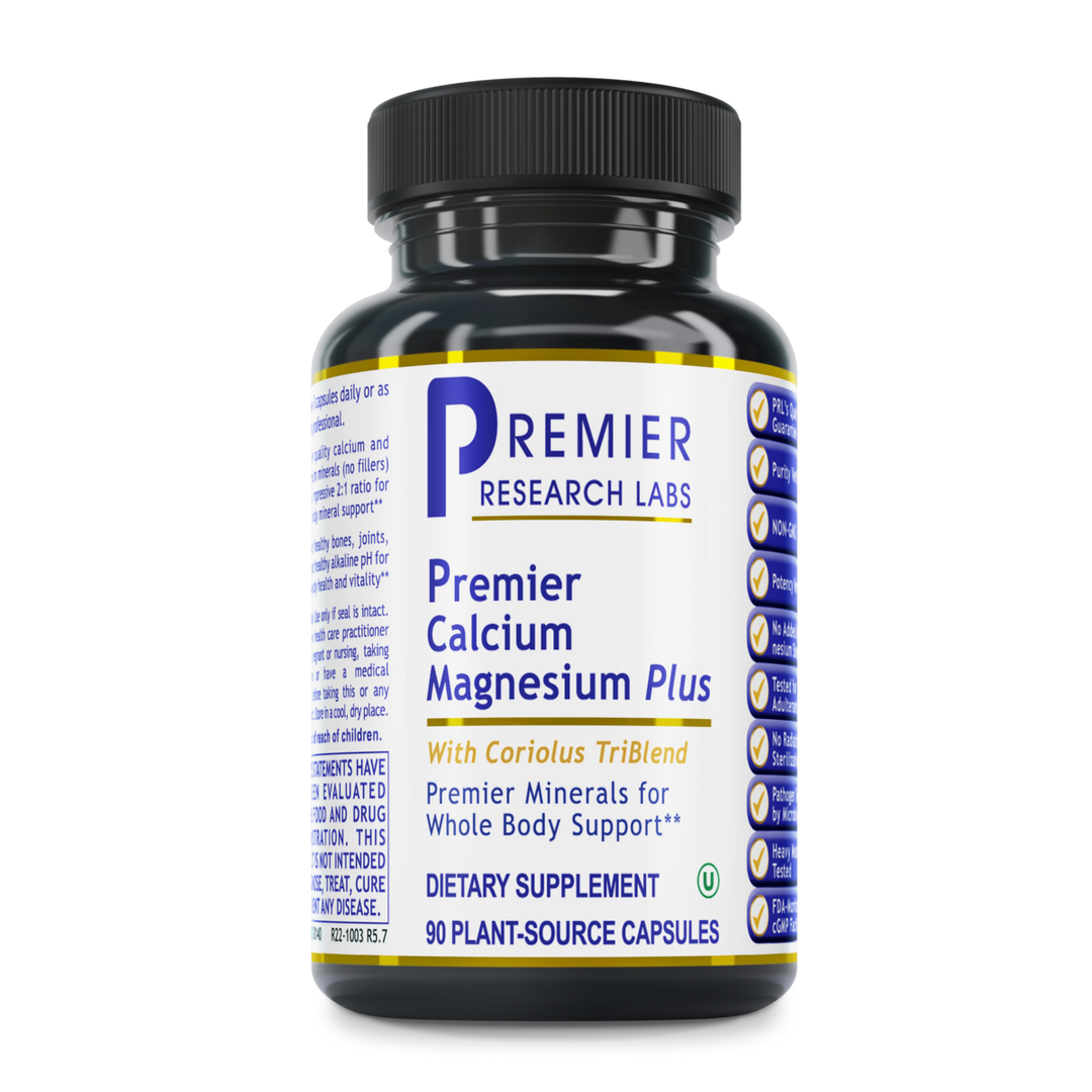 Calcium Magnesium Plus, Premier (90 caps)