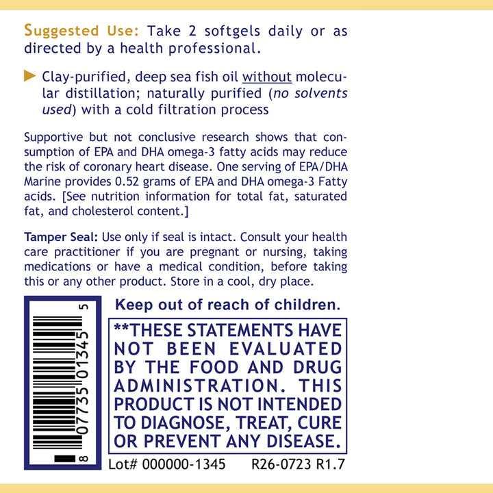 EPA/DHA Marine (Softgels), Premier