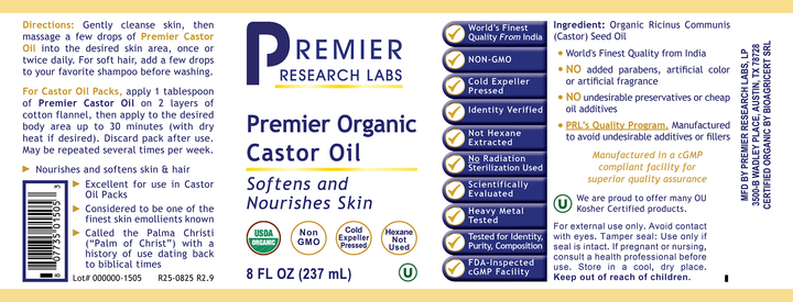 Organic Castor Oil, Premier