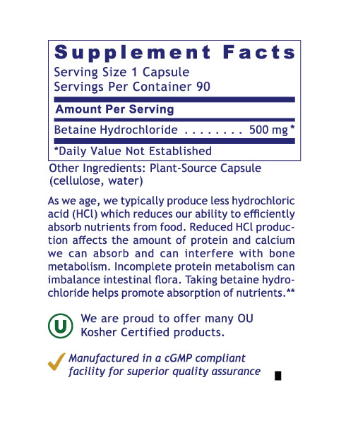 HCL, Premier - 90 capsules