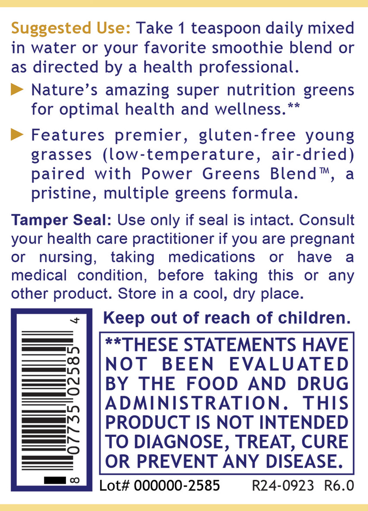 Organic Greens, Premier (Powder)