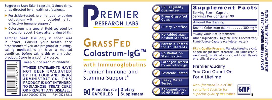 Colostrum-IgG™, Premier (Caps)