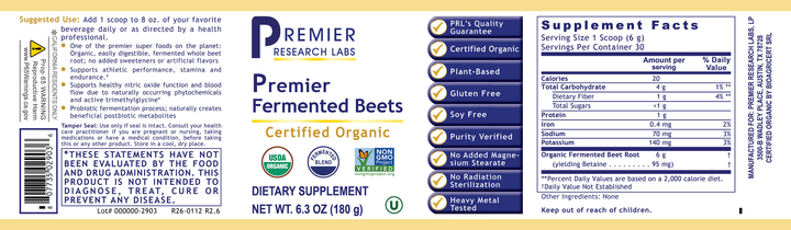 Fermented Beets, Premier