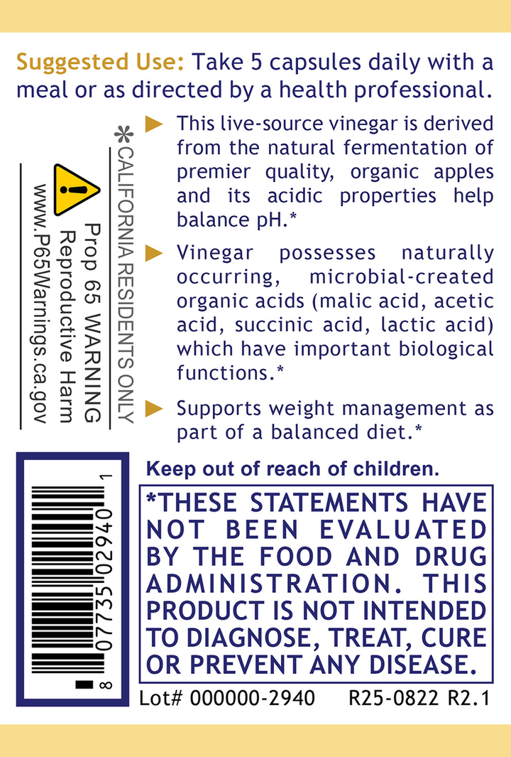Apple Cider Vinegar, Premier