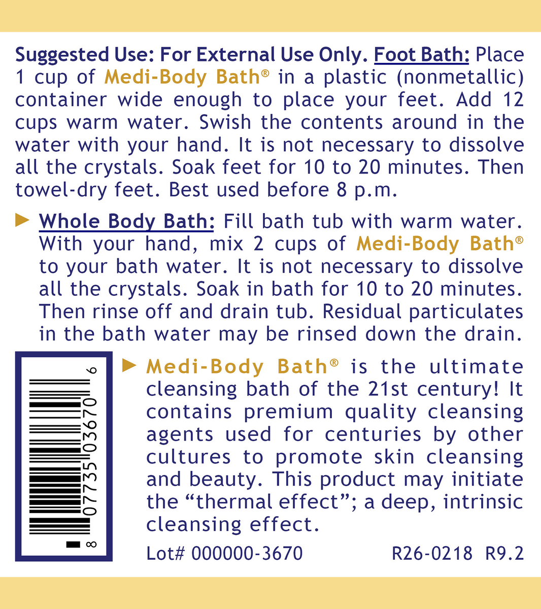 Medi-Body Bath®