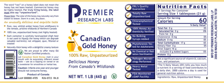 Canadian Gold Honey