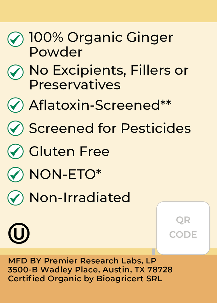 Organic Ginger Spice Powder