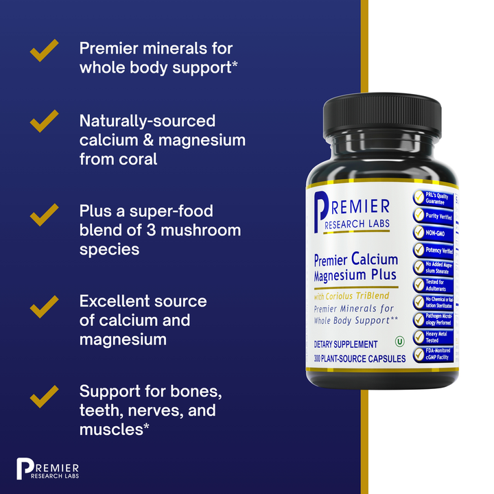 Calcium Magnesium Plus, Premier (300 Caps)