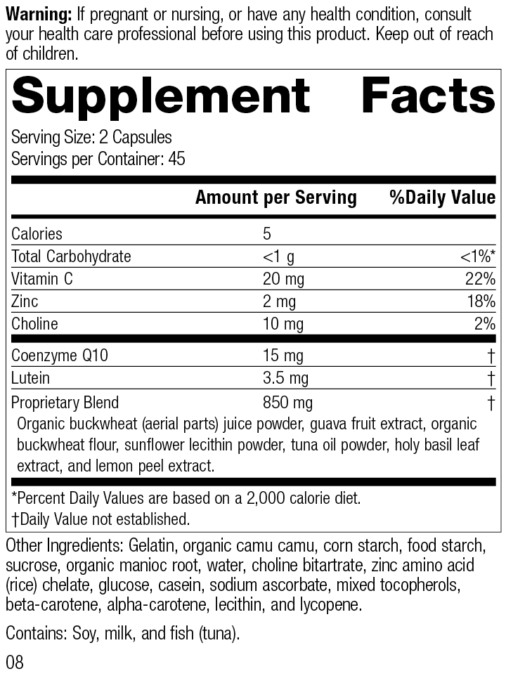 Regeneplex, Rev 07 Supplement Facts