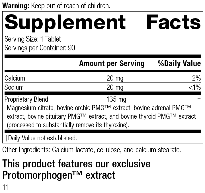 Symplex® M, 90 Tablets, Rev 10 Supplement Facts